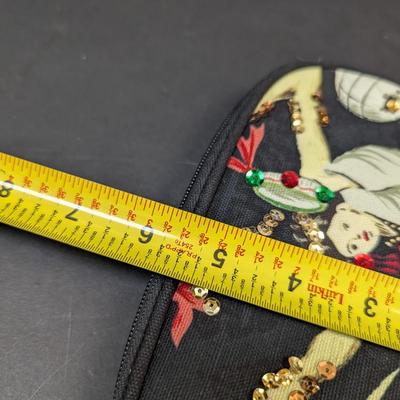 Fabric Makeup Bag Case Sequins Asian Japan