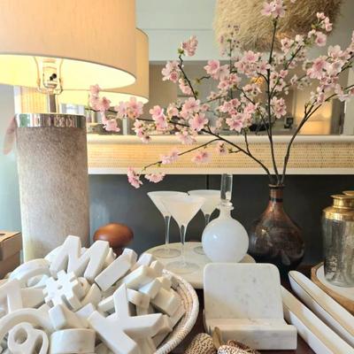 DESIGNER LIQUIDATION marble book stands and letters