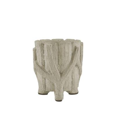 Currey Co. Faux bois pots ONE PAIR AVAIL