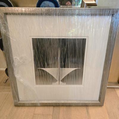 Sale Photo Thumbnail #154: Trowbridge modern art custom framed 22 x 22 Reg $498 NOW $149