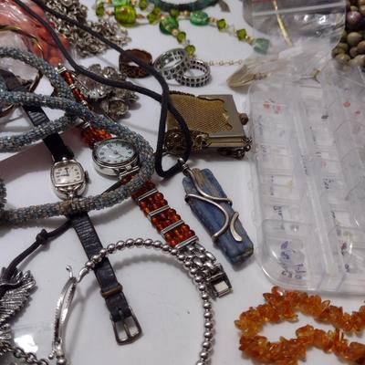 Large Collection of Fashion Jewelry- Necklaces, Bracelets, Pendants, Rings, etc. (#39)