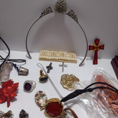 Large Collection of Fashion Jewelry- Necklaces, Bracelets, Pendants, Rings, etc. (#39)