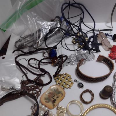 Large Collection of Fashion Jewelry- Necklaces, Bracelets, Pendants, Rings, etc. (#39)
