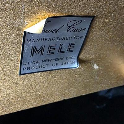 Vintage Florentine-Style Musical Jewelry Box Chest – Gold Gilt Wood, Red Velvet Drawers, Made in Japan