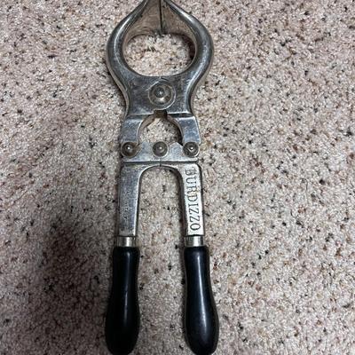 BURDIZZO TOOL USED TO CASTRATE LIVESTOCK & BRAIDED LEATHER WHIP