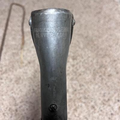 BURDIZZO TOOL USED TO CASTRATE LIVESTOCK & BRAIDED LEATHER WHIP