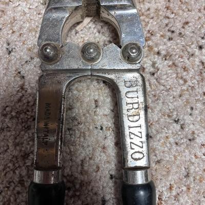 BURDIZZO TOOL USED TO CASTRATE LIVESTOCK & BRAIDED LEATHER WHIP