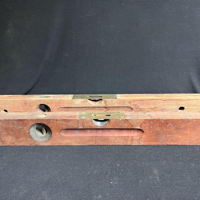 2 OLD STANLEY WOODEN LEVELS