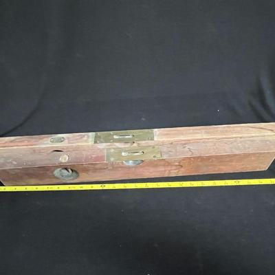 2 OLD STANLEY WOODEN LEVELS