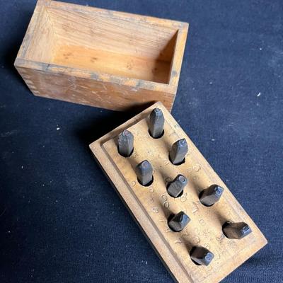 STEEL NUMBER PUNCHES AND VINTAGE TOOLS