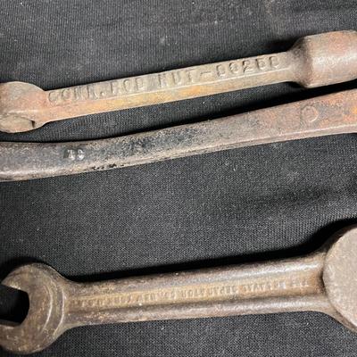 OLD FARM AND TRACTOR WRENCHES