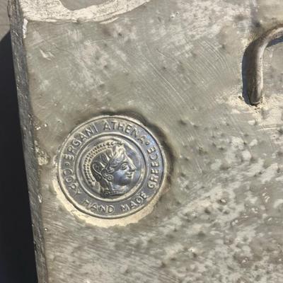 Ergani Athena Greek Classical Relief Plaque - Handmade Wall Art 13”h