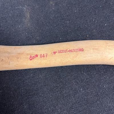 AXE HEADS, HANDLEE AND SHEATH