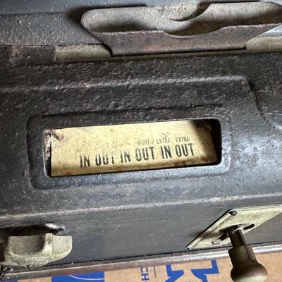 Working Antique International Time Recording Co. Time Clock – ITR IBM – Oak Case