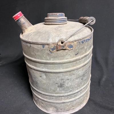 COAL BUCKET, 2 SHOVELS AND AN OLD GAS CAN