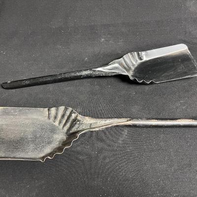 COAL BUCKET, 2 SHOVELS AND AN OLD GAS CAN