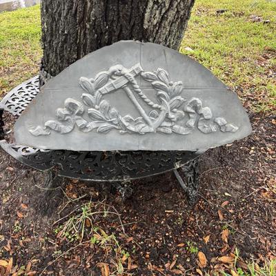 Tin w/Metal from Merchant Mariner Rest Home - J-24-1