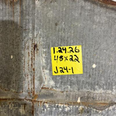 Tin w/Metal from Merchant Mariner Rest Home - J-24-1