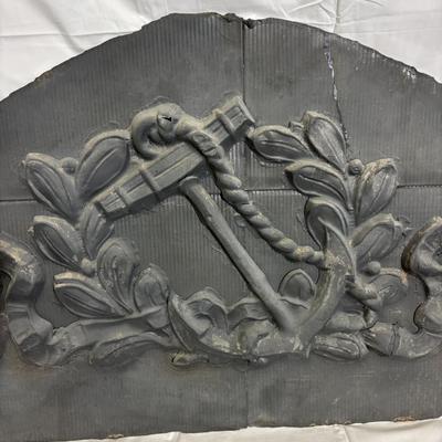 Tin w/Metal from Merchant Mariner Rest Home - J-24-1