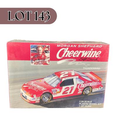 -143- 1:24 SCALE | Morgan Shepherd Cheerwine Thunderbird Model Kit | Sealed