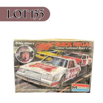 -155- 1:24 SCALE | Bobby Allison’s Miller Buick Regal Model Kit | Sealed