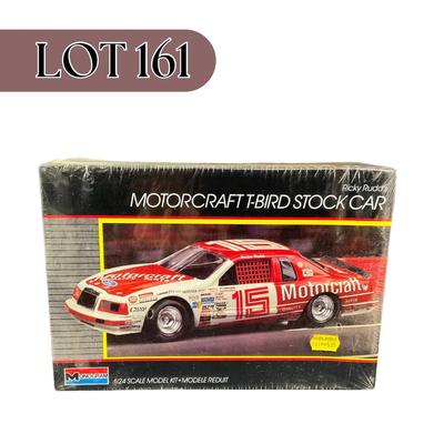 -161- 1:24 SCALE | Ricky Rudd’s Motorcraft T-Bird Stock Car Model Kit | Sealed