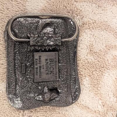 Buck Knives belt buckle
