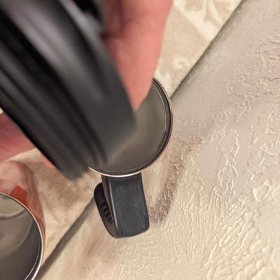 Starbucks travel tumblers- cranberry color.