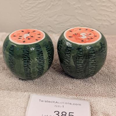 watermelon salt and pepper shakers