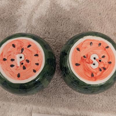 watermelon salt and pepper shakers