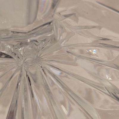 Hofbauer Byrdes hand cut lead crystal footed vase