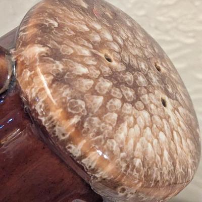 McCoy brown drip glaze salt and pepper shaker set