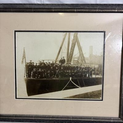 J-24-13 Vintage Naval Cadets' Black & White Photograph