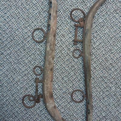 PAIR OF ANTIQUE HORSE HAMES