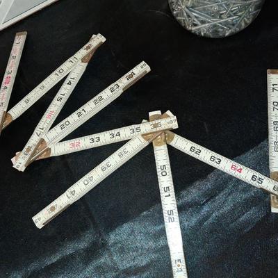 NEW TOOL/HARDWARE CADDY, SPOT LIGHT BULBS, HARDWARE AND FOLDING RULER