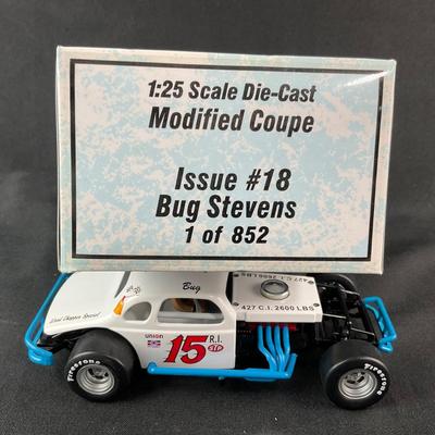 -184- 1:25 SCALE | Bug Stevens Issue #18 Modified Coupe | Die Cast Car