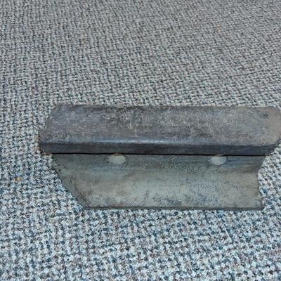 A PIECE OF RAILROAD TRACK, PIECE OF NARROW GAGE MINE RAIL AND MORE