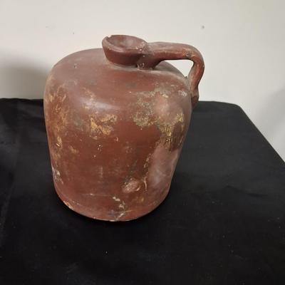 CLAY CROCK AND JUG