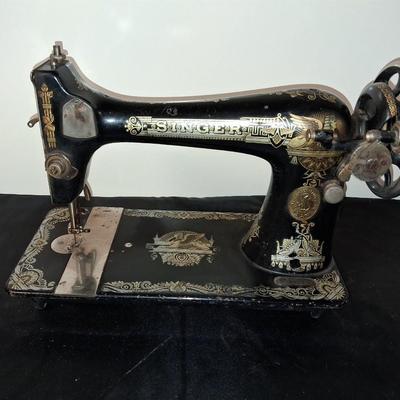 VERY ORNATE TREADLE SEWING MACHINE FOR PARTS