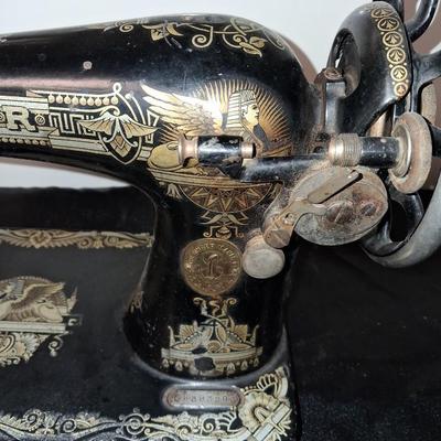 VERY ORNATE TREADLE SEWING MACHINE FOR PARTS