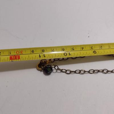 Aurora Borealis Necklace and Earrings- Black and Gold (#43)