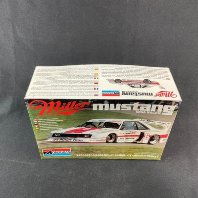 -235- 1:24 SCALE | Miller Mustang Imsa Racer Model Kit | Opened