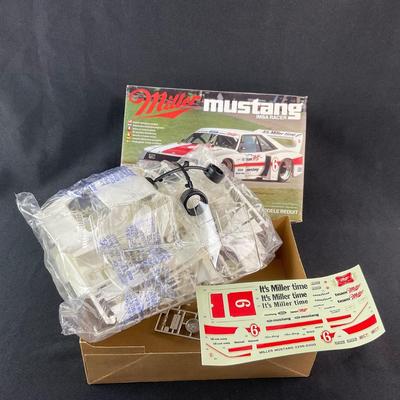 -235- 1:24 SCALE | Miller Mustang Imsa Racer Model Kit | Opened