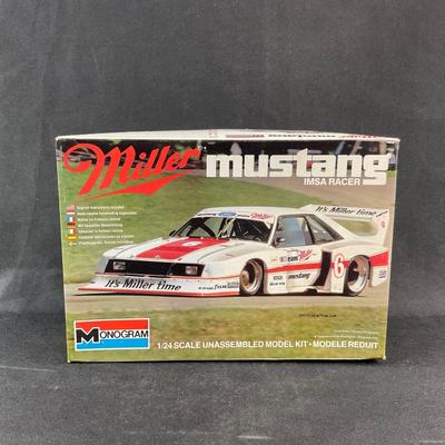 -235- 1:24 SCALE | Miller Mustang Imsa Racer Model Kit | Opened