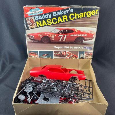 -247- 1:16 SCALE | Buddy Baker’s NASCAR Charger Model Kit | Opened