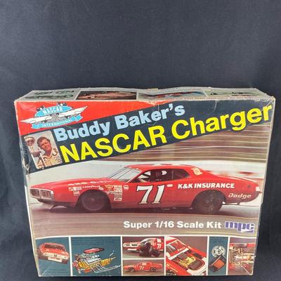 -247- 1:16 SCALE | Buddy Baker’s NASCAR Charger Model Kit | Opened