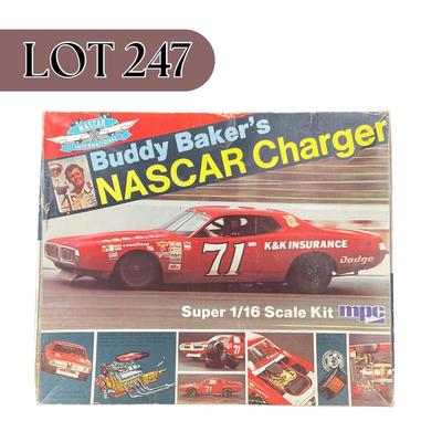 -247- 1:16 SCALE | Buddy Baker’s NASCAR Charger Model Kit | Opened