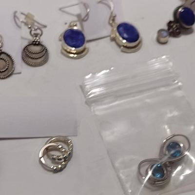 Collection of Sterling Silver Earrings (#44)