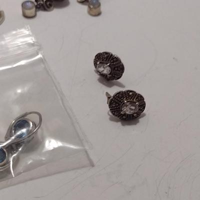 Collection of Sterling Silver Earrings (#44)