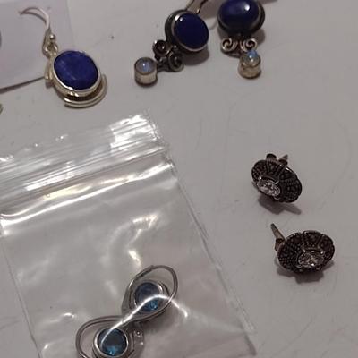 Collection of Sterling Silver Earrings (#44)